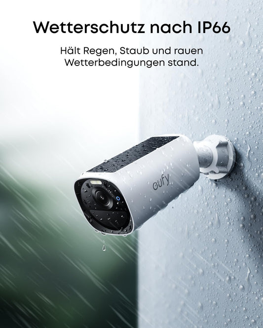 eufy Security eufyCam E40 2-Kamera-Set mit Homebase 2, kabellose 2K Solarkamera für außen, mit integriertem Solarpanel, MaxColor-Nachtsicht, erweiterbarer lokaler Speicher, ohne monatliche ABO-Kosten