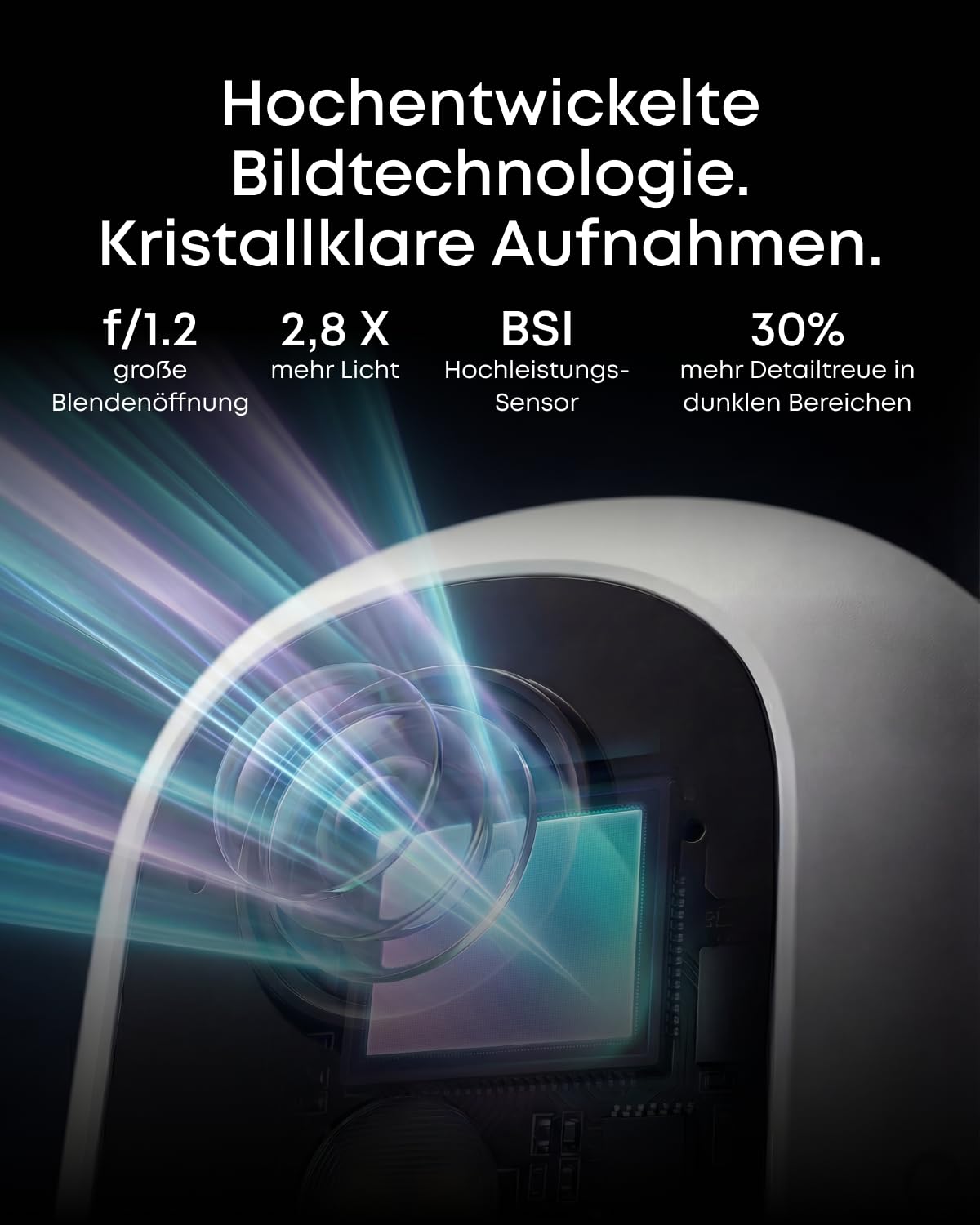 eufy eufyCam C35 (2er-Pack), Kabellose Überwachungskamera Außen & Innen, Magnetische Halterung, Farbnachtsicht, Lokaler Speicher, IP67, Gesichtserkennung, Solarpanel-Kompatibel, Ohne ABO, Weiß