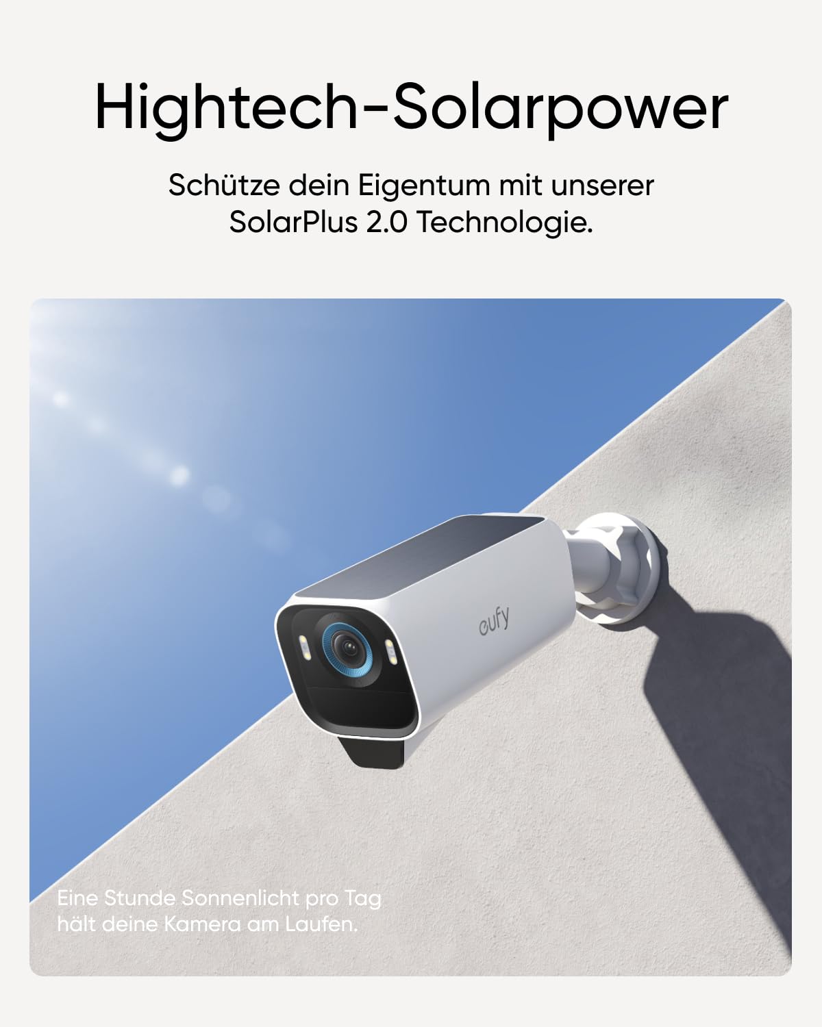 eufyCam S3 Pro 4-Kamera-Set, 4K Kabellose Solar-Überwachungskamera Außen, MaxColor Nachtsicht, Forever Power 2.0, Gesichtserkennung-KI, Erweiterbarer Lokaler Speicher, Ohne Montaliche ABO-Kosten