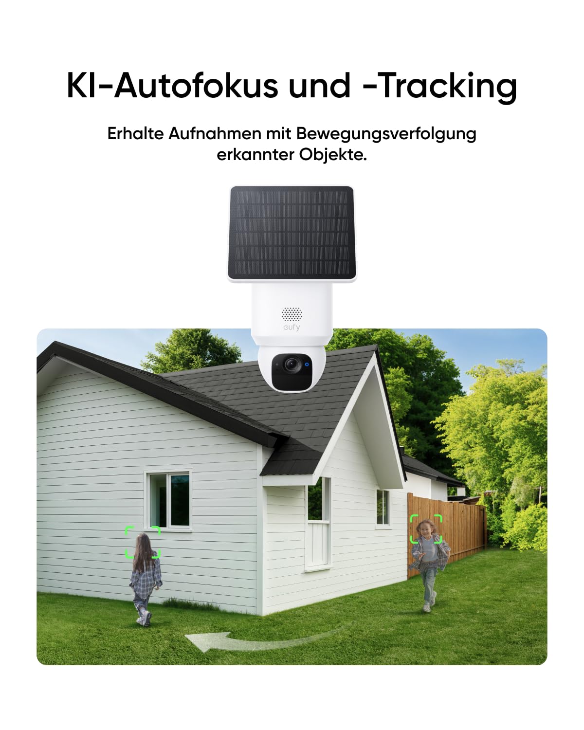 eufy eufyCam Solo E30, Solar Überwachungskamera Außen, 360° Schwenk, KI-Tracking, 2K-Qualität, Kabellos, eufy Sicherheitskamera Outdoor, Kompatibel mit HomeBase S280 & S380, Ohne Monatliche Abo-Kosten